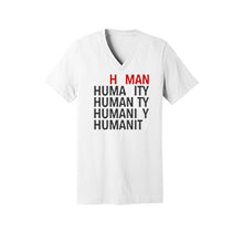 Load image into Gallery viewer, HUM4NITY UNISEX V-NECK T-SHIRT
