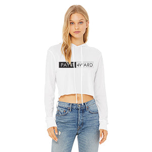PI4W CROPPED LONG SLEEVE HOODED T-SHIRT