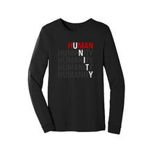 Load image into Gallery viewer, HUM4NITY UNISEX LONG SLEEVE T-SHIRT
