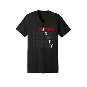 HUM4NITY UNISEX V-NECK T-SHIRT